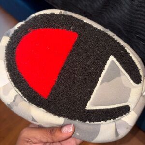 Champion Red and Black Emblem Patch